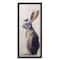Stupell Industries Minimal Woodland Rabbit with Perched Birds Painting in Black Frame Wall Art